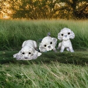 3 Rare LARGE Poodle Dog set ANTHONY FREEMAN MCFARLIN, Hagen Renaker Figurine